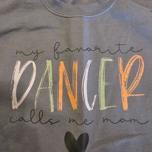 My Favorite Dancer Graphic Tee - Gray with Pastel Lettering